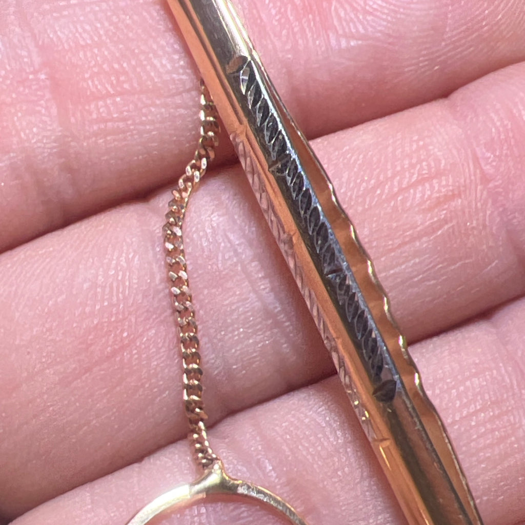 Vintage 14K Gold Tie Clip – made in USSR 585 Gold, 3.60 g