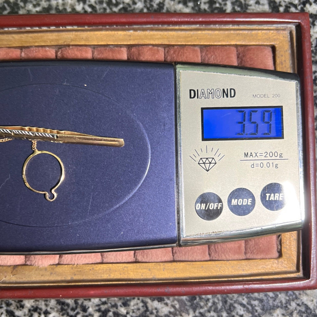 Vintage 14K Gold Tie Clip – made in USSR 585 Gold, 3.60 g