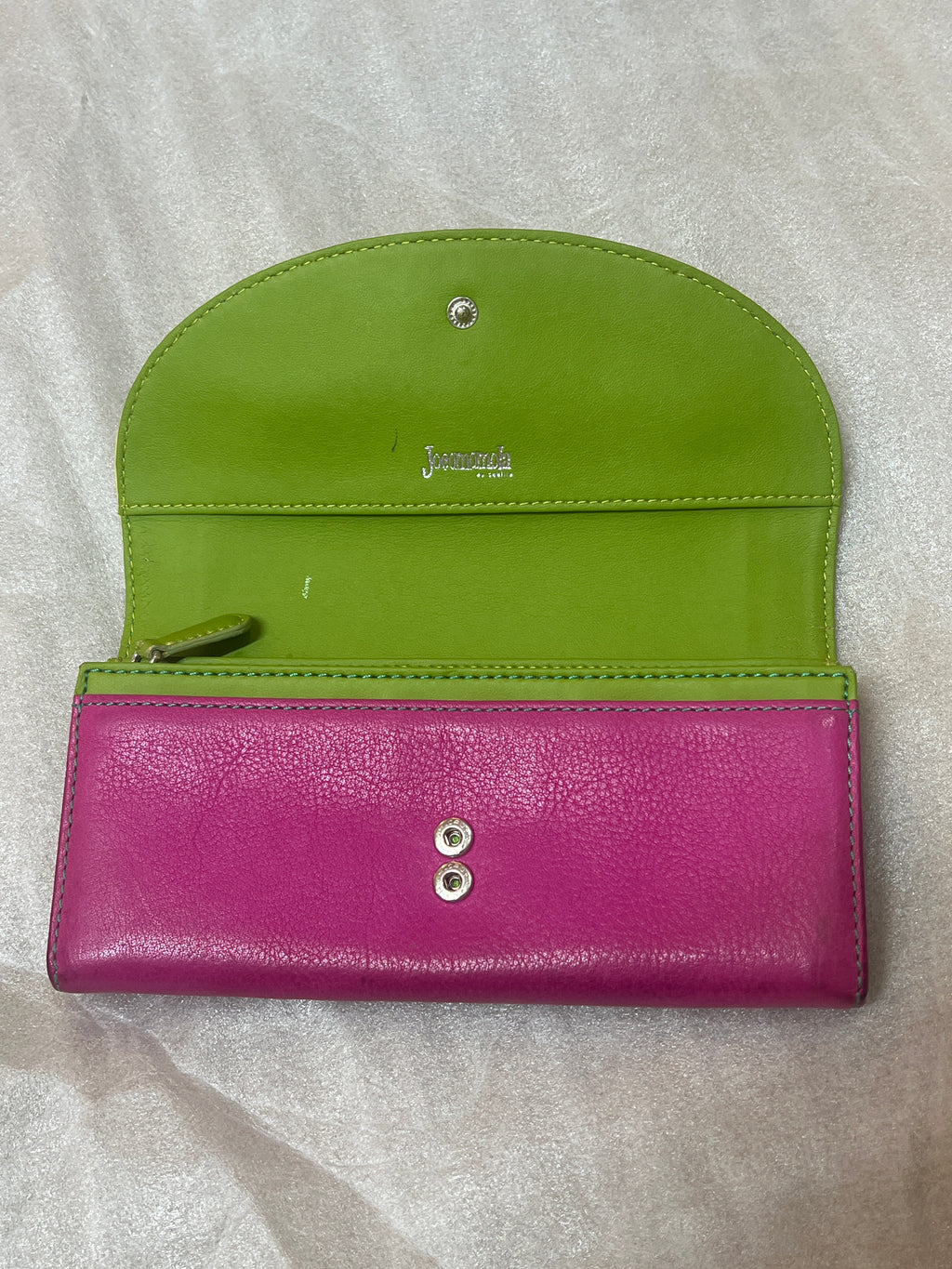 Jocomomola de Sybilla Pink Leather Wallet Vintage Designer Spanish Fashion Wallet