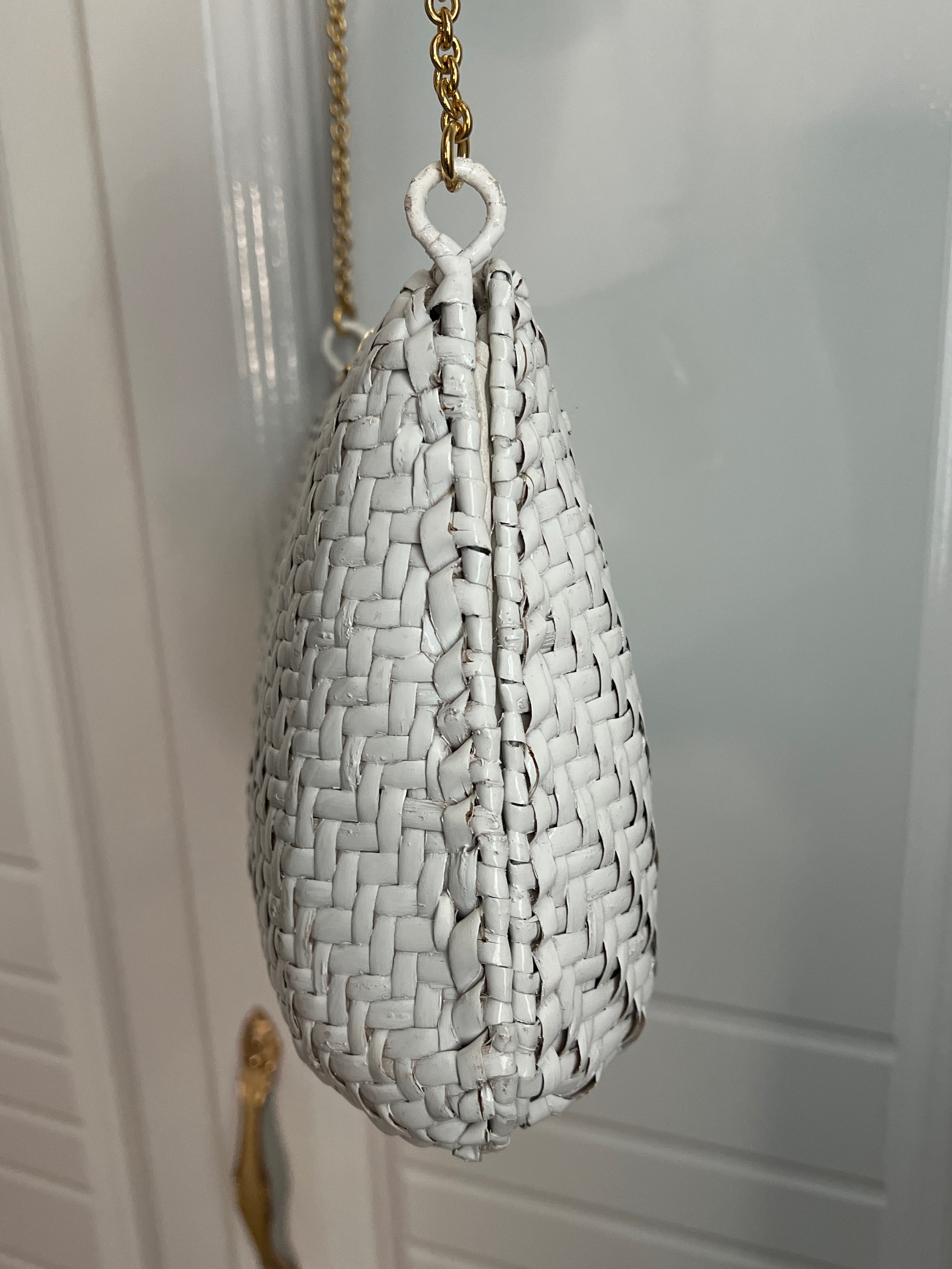 Woven clutch bag on a chain, Japan, 1970s–80s