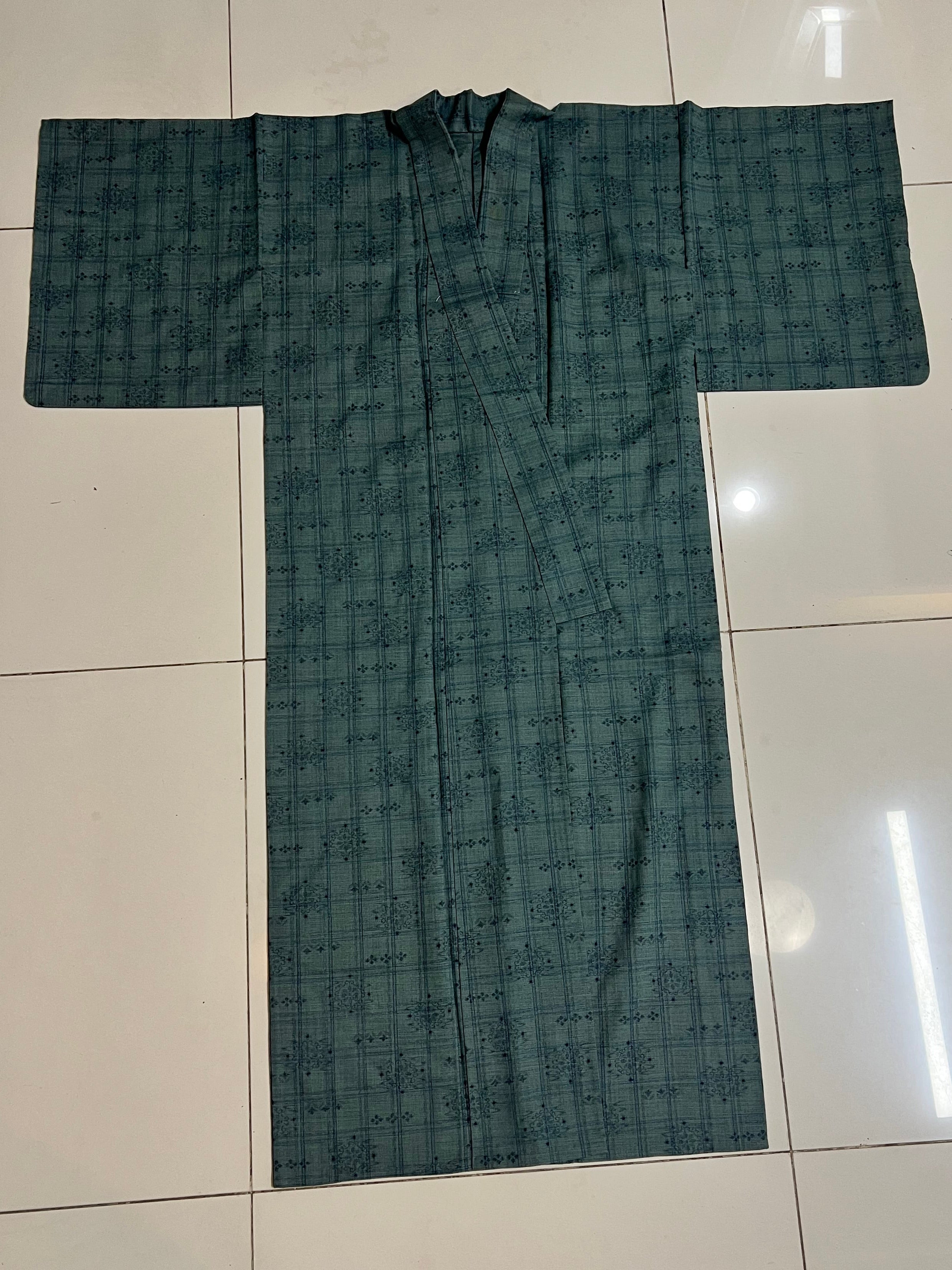 Men's Tsumugi Silk Kimono