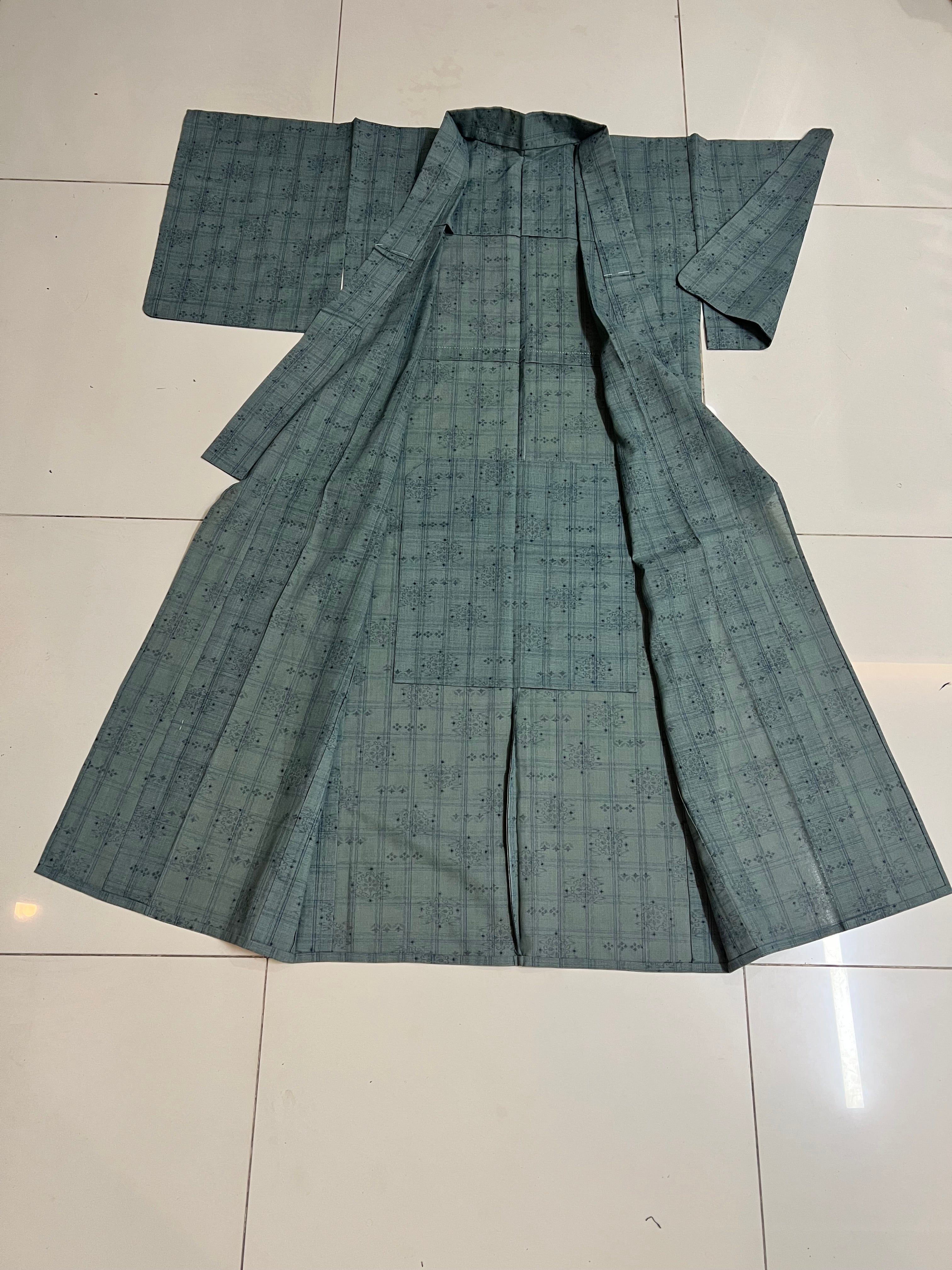 Men's Tsumugi Silk Kimono
