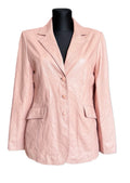 Balmain pink leather jacket