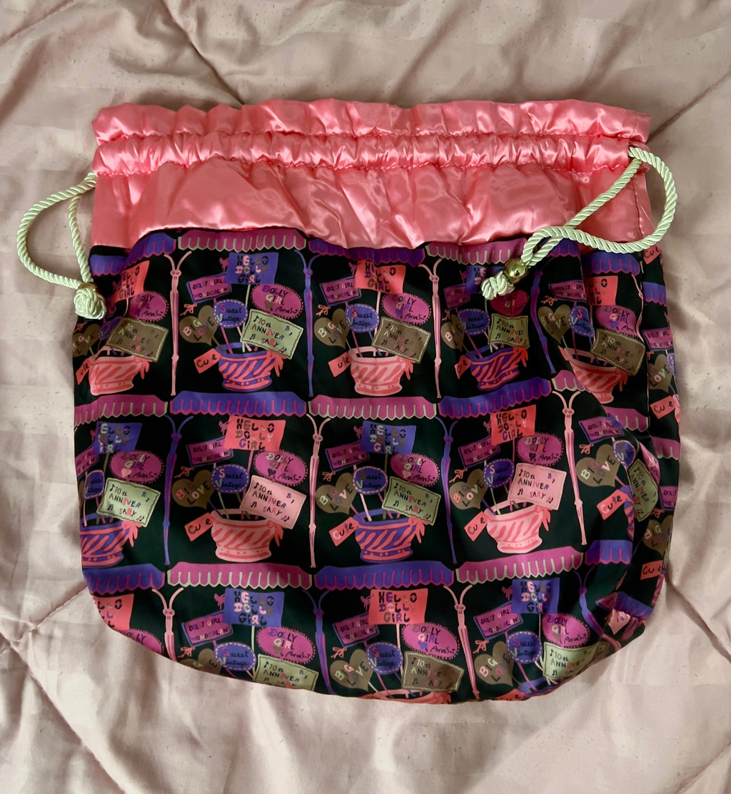 Dolly Girl by Anna Sui Satin Pouch Bag