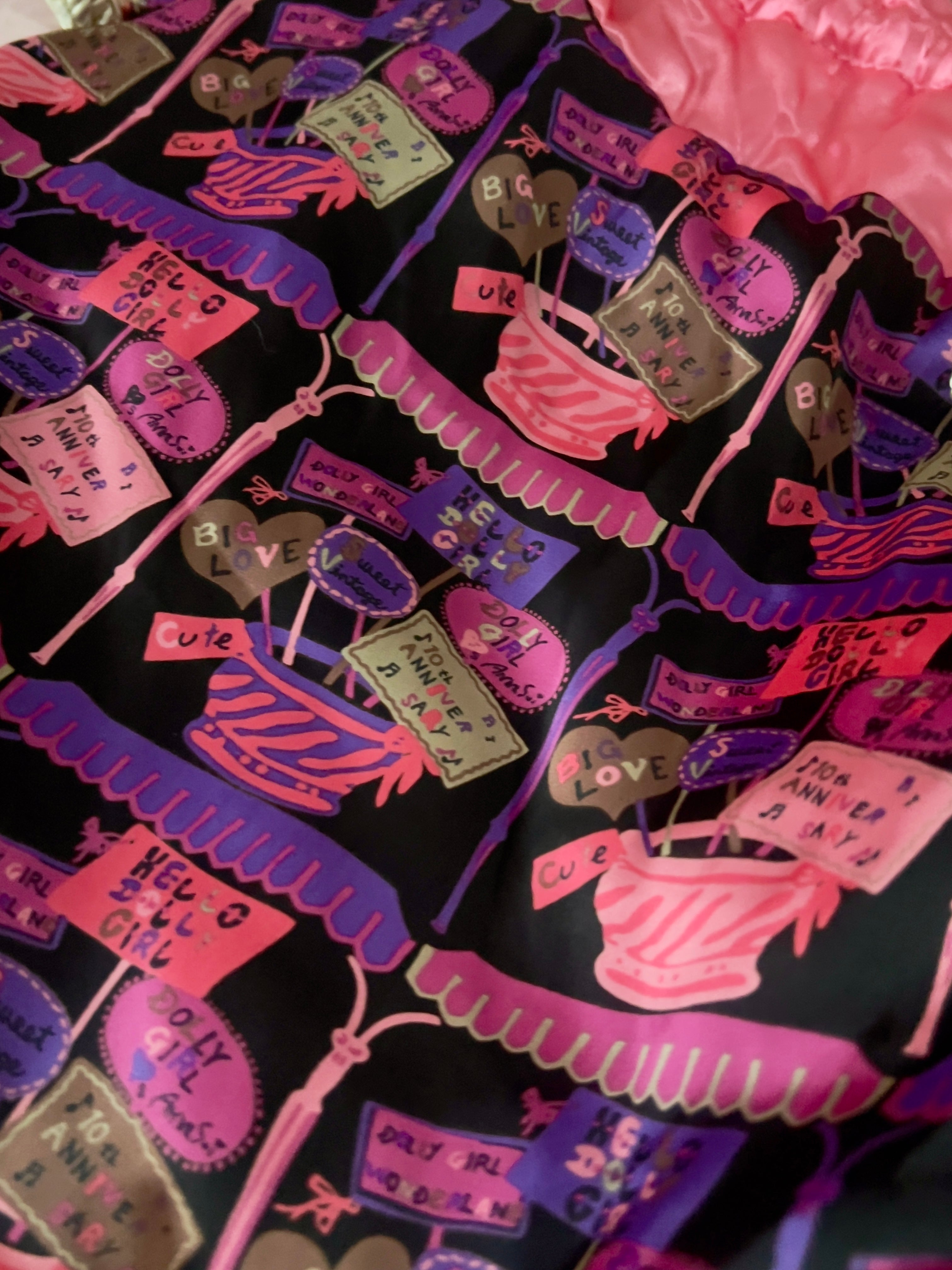 Dolly Girl by Anna Sui Satin Pouch Bag