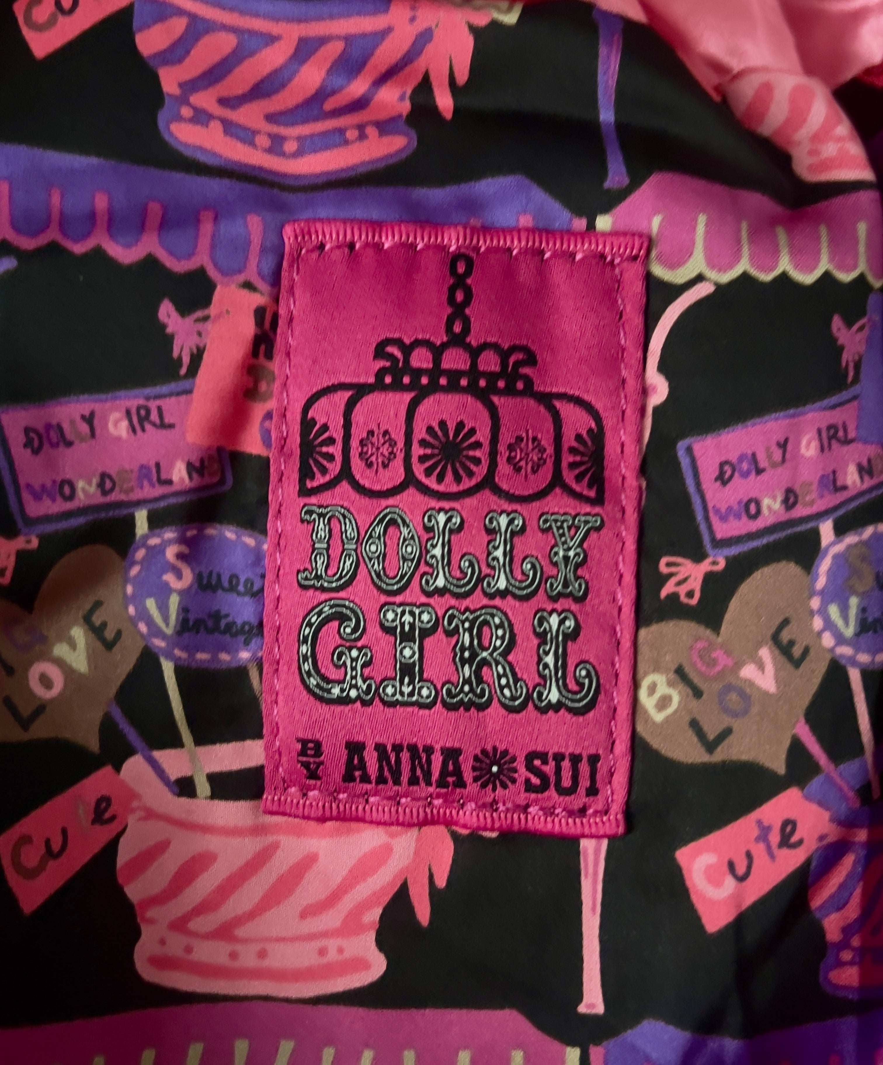 Dolly Girl by Anna Sui Satin Pouch Bag