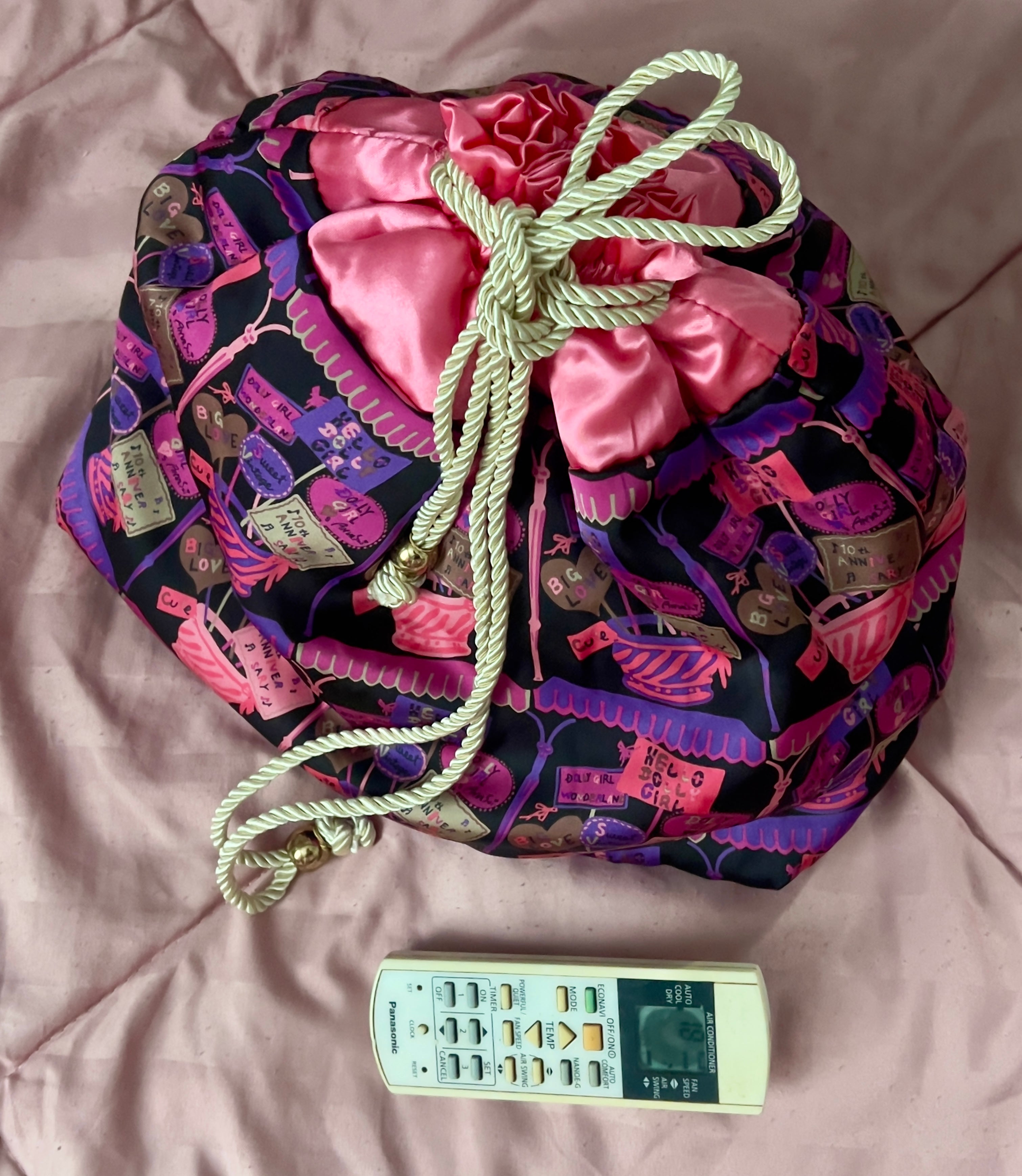 Dolly Girl by Anna Sui Satin Pouch Bag
